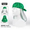 Chapéu com Capuz Respirável para Proteção Solar Verão Malha Estampa Paisley Lenço de Cabeça Unissex Faixa de Cabeça Esportiva Chapéu de Pirata Forro de Capacete