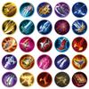 50 Adesivos de Ícones de Habilidade de Jogo Criativos Rei da Glória Grafite Capacete Copo d'Água Fone de Ouvido à Prova d'Água Adesivo