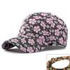 Gorra de Béisbol Estilo Étnico Estampado de Primavera y Otoño para Mujer Gorra de Mezclilla Lavada Protector Solar para Exterior para Mujer Sombrero de Sol de Moda para Mujer
