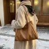 Bolsa Retrô de Grande Capacidade para Mulheres 2025 Novo Estilo Coreano Tendência Moda Nicho Bolsa de Ombro de Alto Valor Bolsa Tote para o Dia a Dia