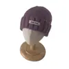 Gorro de Piel de Melón para Niños Otoño e Invierno Cálido Estilo Coreano Gorro de Lana Etiqueta de Costura Inglesa Gorro de Punto de Color Puro para Niños y Niñas