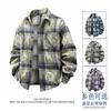 Camisa de Cuadros para Hombre Estilo Americano Retro Diseño de Manga Larga B5020-P56