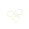 Joias DIY feitas à mão brincos redondos de metal pequeno círculo brincos de 9 palavras acessórios multi-especificação fabricantes em estoque atacado