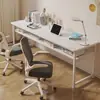 Mesa Retangular Longa para Sala de Estudo, Sala de Estar, Uso Doméstico, com Pés de Madeira Maciça, Mesa Longa Grande, Bancada