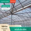 Fabricante de Estufa Agrícola de Vidro Ecológica Estufa Fotovoltaica Inteligente Estufa de Tubo de Aço Galvanizado a Quente Medidor de Construção