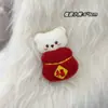 Urso e Coelho do Dia de Ano Novo Acessórios Preenchidos com Algodão Desenho Animado Infantil Acessórios de Broche de Pelúcia Acessórios para Sapatos e Roupas Acessórios para Cabeça
