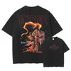Camiseta Sung Jin Woo Transfronteriza Aliexpress Anime Talla S - Solo - Camiseta de Algodón Lavada Retro Plana