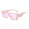 Gafas de sol cóncavas de cuatro lados estilo nuevo transfronterizo para mujer 2026 Nuevas gafas retro marca P Ins color gelatina gafas de celebridad de internet