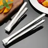 Pinza para hielo de acero inoxidable 304 pinza antideslizante para cubitos de hielo partículas de hielo de roca fruta clip pequeño clip para ingredientes de cocina alimento para picar