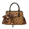Bolsas Transfronteiriças Bolsas Femininas 2025 Novo Estilo Ombro Único Moda Estampada Retrô Bolsa de Mão Grande Capacidade Bolsa Tote Transversal Tendência