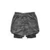 Comercio Exterior Transfronterizo Pantalones Cortos de Running para Hombre Deportes Ocio Exteriores Sueltos Multibolsillos Doble Capa Pantalones de Fitness
