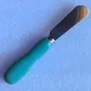 Mango de Cerámica en Forma de 8, Cuchillo y Tenedor para Queso de Acero Inoxidable, Cubiertos para Queso, Cuchillo para Pizza, Cuchillo de Mantequilla Colorido, Directamente del Fabricante