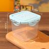 Caja para Pastel Mousse Lasaña Vaso para Helado Caja de Empaque 650ml Reciclable Reutilizable Caja para Tiramisú