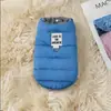 Roupas para Coleira de Cachorro Outono e Inverno Cães de Porte Pequeno Teddy Bichon Filhote Roupa de Inverno Colete Térmico Forrado com Fleece Jaqueta de Penas