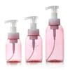 Botella redonda de espuma PET para hombros 200ml 300ml gran capacidad 500ml botella de espuma de mousse gel de ducha rellenado