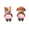 Pegatina de Barriga Grande de Shiba Inu Pegatina 3D Anticolisión Pegatina para Aliviar el Estrés para Coche y Refrigerador Amortiguación
