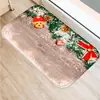 Alfombra de Piso Navideña para el Hogar Dibujo Animado de Reno Alfombra de Cocina