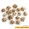 Chapeleiro Maluco [Frutas Secas Douradas de Natal] Casamento Artesanal DIY Decoração de Guirlanda de Natal Planta Natural Flores Secas