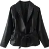 Roupas femininas europeias e americanas transfronteiriças, populares no AliExpress, jaqueta casual da moda estilo francês com cós
