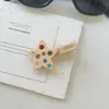 Grampo de Cabelo Estrela de Diamante Colorido Coreano para Mulheres 2025 Novo Grampo de Franja de Alta Qualidade Grampo Lateral de Cabelo Presilha Bico de Pato Acessório de Cabelo