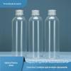 Estoque de fábrica garrafa plástica de 200ml tampa de alumínio transparente garrafa para embalagem de cosméticos garrafa para líquidos