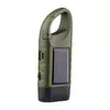 Linterna generador de manivela de emergencia, alimentada por energía solar, linterna ultrabrillante, luz portátil de grado militar para camping con duración de batería ultralarga