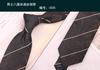 Homens Forsuit Comércio Exterior Estilo Hong Kong Estilo Negócios Azul Retro Moda Terno Camisa Nó de Mão Poliéster Gravata Escura