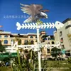Veleta de gallo transfronteriza metal decoraciones exteriores techo jardín muebles decorativos adornos creativos manualidades hierro