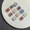 Retención de Color Fuerte Diamante Completo Cubo de Azúcar Grande Zirconia Agujero Pasante Caja Mágica Multi-Agujero Cuentas Cristal Hecho a Mano Juguete Pulsera DIY