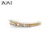 Grampo de Cabelo Elegante e de Alta Qualidade com Pérolas de Espiga de Trigo e Strass, Novo Estilo de Grampo Lateral, Grampo Estiloso para Franja e Cabelo Fino, Acessório de Cabelo Exquisito