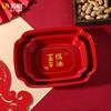 Cinco y festivos frutos secos dulces bocadillos almacenamiento plato de frutas secas caja de dulces de Año Nuevo fabricantes creativos para el hogar al por mayor
