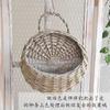 Atacado Cesta de vime para flores, vaso de flores de vime, planta, pendurado na parede, cesta pendurada na parede, pendurado na parede, flor pendurada
