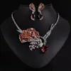 Conjunto de Collar y Pendientes de Flor de Rosa, Joyería Elegante para Mujer, Regalo para Cita, Novia, Dama de Honor, Joyería Transfronteriza de Oriente Medio