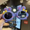 Gafas de Sol Polarizadas de Silicona para Niños con Orejas de Conejo Patas Suaves Dibujos Animados Lindas Gafas Lindas de Conejo