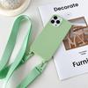 Funda de silicona para iPhone 15 Pro, funda protectora con cordón ajustable para Samsung S24