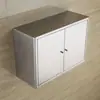Armário de Parede para Banheiro de Aço Inoxidável Armário de Cozinha Armário de Louça Armário de Armazenamento Prateleira Simples para Varanda Armário de Armazenamento Armário Lateral