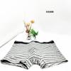 Roupa íntima masculina cuecas boxer de algodão cuecas boxer respiráveis justas para esportes cintura média