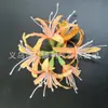 Flor Lycoris radiata tecido de seda simulação Manjusaka arranjo de flores realista buquê DIY acessório de cabelo para cabeça material fabricante
