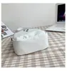 Bolsa Transversal Fantasma Branca Minimalista - Pequena Bolsa de Ombro de Nylon para o Dia a Dia