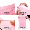 Material Nuevo 12 Seda Engrosada Moda y Linda Rosa Express Bolsa Impermeable, Ins Rosa Claro Bolsa Express Avión