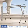 Tendedero plegable, de pie, para uso doméstico, multifuncional, apto para balcones y uso en exteriores, tendedero extensible, perfecto para secar mantas