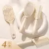 Peine esponjoso para el cabello, peine acanalado para peinar el cabello, peine de masaje curvo grande de doble uso para cabello húmedo y seco para mujer, peine con cojín de aire