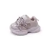 Tênis Dad Shoes Infantil Estilo Primavera e Outono para Meninos Tênis Esportivo Respirável de Malha Sapatos para Meninas Solado Macio Antiderrapante Calçados Casuais Sapatos de Bebê