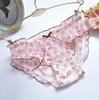Suministro a largo plazo Estilo japonés Fresco Transparente Estampado de leopardo Sexy Princesa Flash Triángulo Lindo Ropa interior para damas