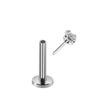 AliExpress Premium Acero de Titanio Enroscable Zirconia AAA Clavo de Nariz Clavo de Labio Transfronterizo Zirconia/Clavo de Hélice Joyería para Perforación Personal