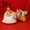 Regalo de Xiaohongshu Cartera de Cuero Bolsa para Dulces de Boda Ins Creativa Pequeña Caja de Azúcar Regalo de Retorno de Boda Caja de Dulces de Boda al por Mayor