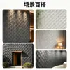 Serie de mosaico de sarga porcelana blanda para hoteles, villas, casas de huéspedes y espacios comerciales; paneles de pared flexibles, imitadores de piedra, doblables