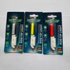 Caña electrónica de varilla de doble campana de tapa dura para pesca en el mar, sanda, luz de alarma, gancho de clip, boya electrónica luminosa que cambia de color