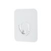 Ganchos transparentes sin rastro para baño, ganchos fuertes sin perforaciones para pared de cocina y baño, ganchos adhesivos para detrás de la puerta para ropa y sombreros, suministros de almacenamiento