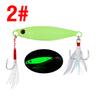 7-30 g de placa de hierro fundido larga, cebo de plomo para pesca de carretera, cebo de plomo luminoso, cebo de agua dulce y salada, cebo para lubina amartillada